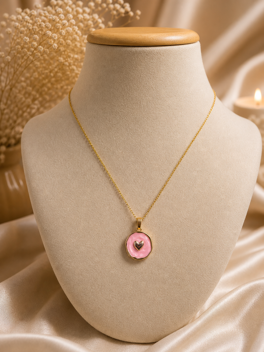 Blue Heart Necklace