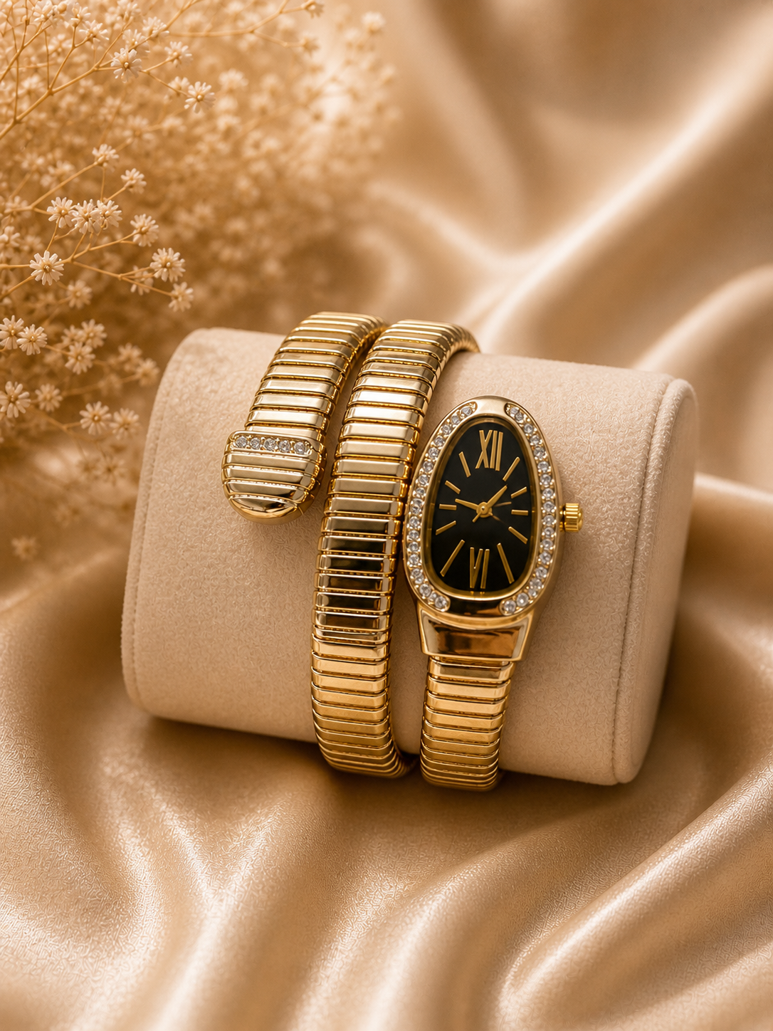 Serpentine Onyx Watch