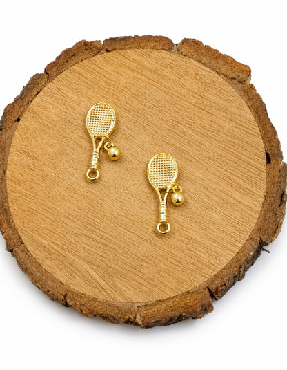 Tennis Racket Pendant Necklace