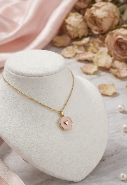 Pink Heart Necklace