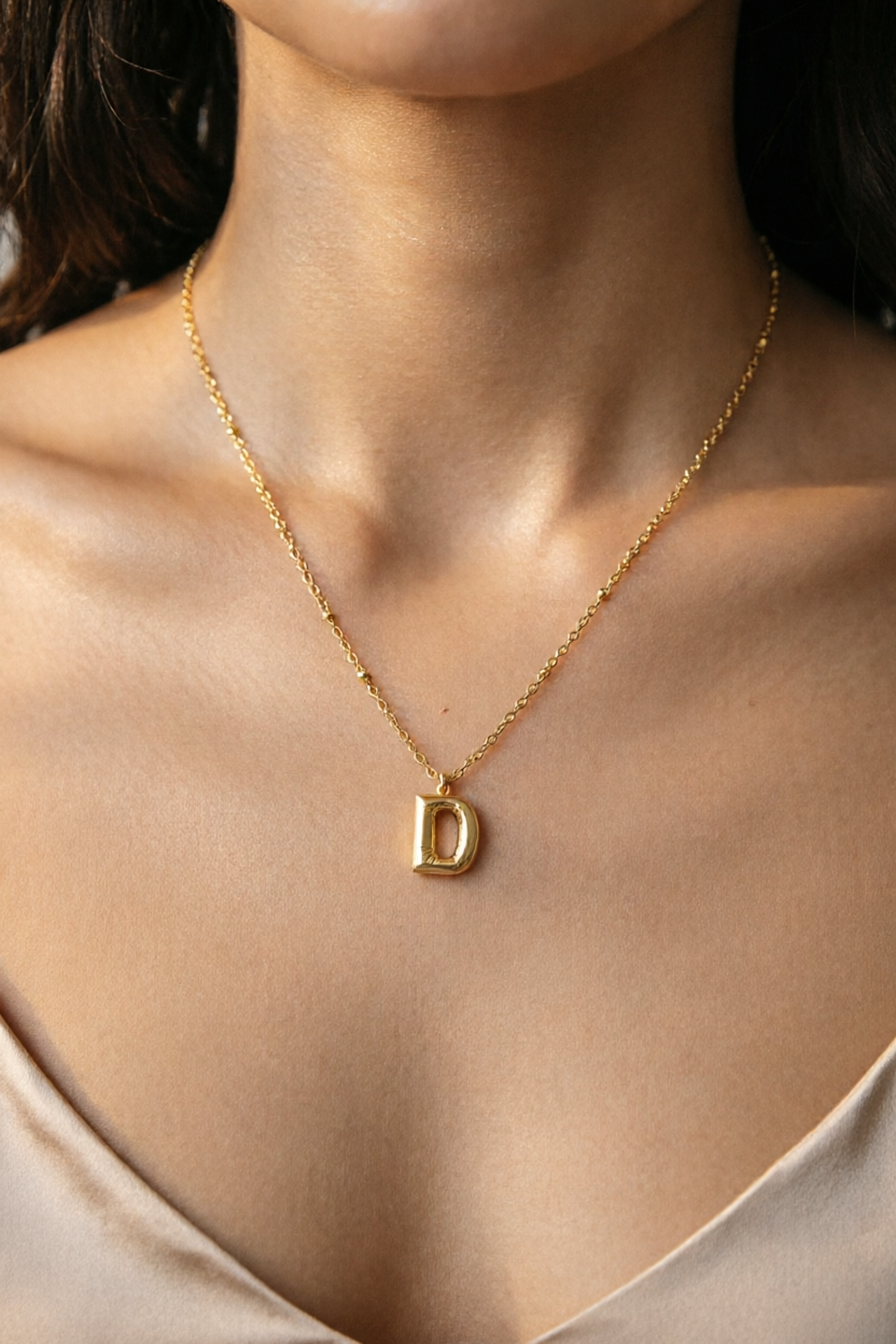 Personalized Initial Letter Necklace