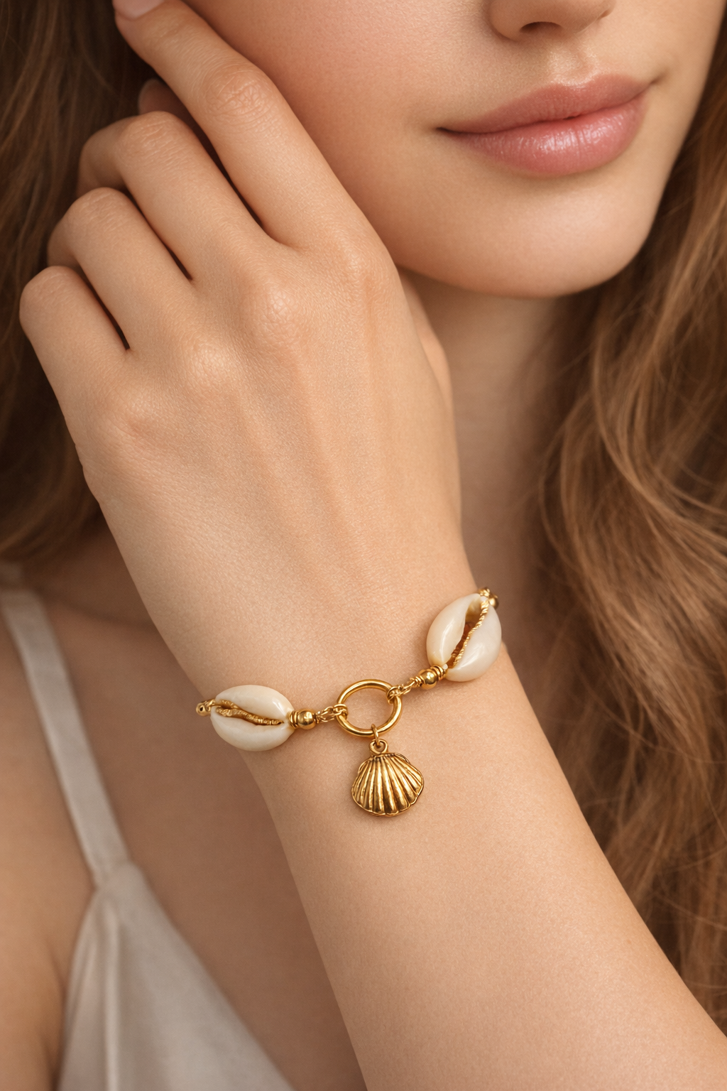 Coastal Shell Charm Bracelet