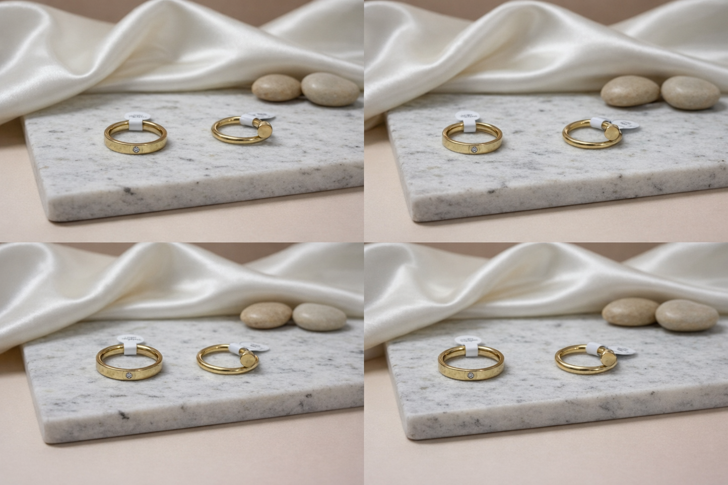 Duo Luxe Gold Ring Set