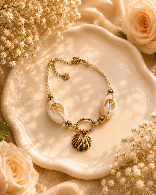 Coastal Shell Charm Bracelet