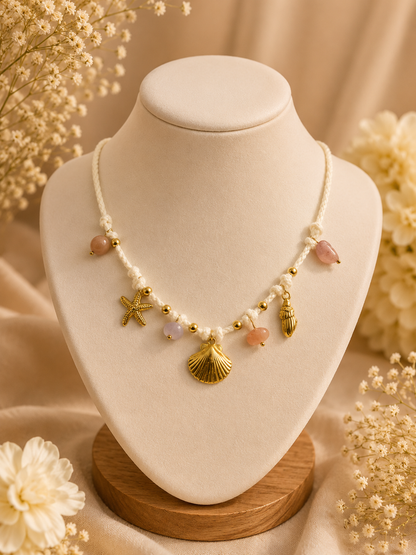 Seashell Charm Boho Necklace