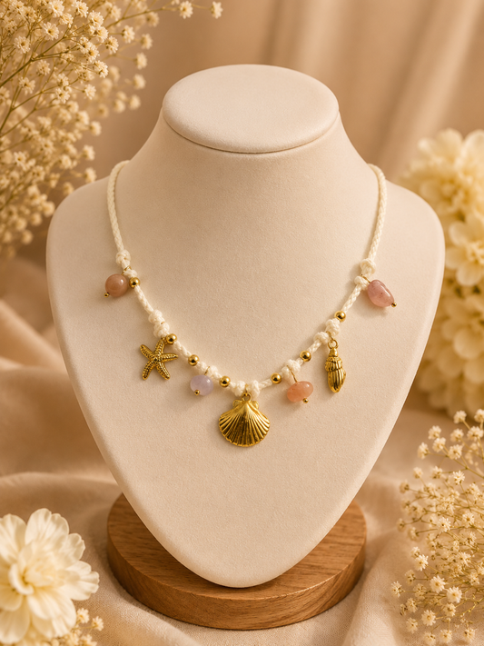 Seashell Charm Boho Necklace