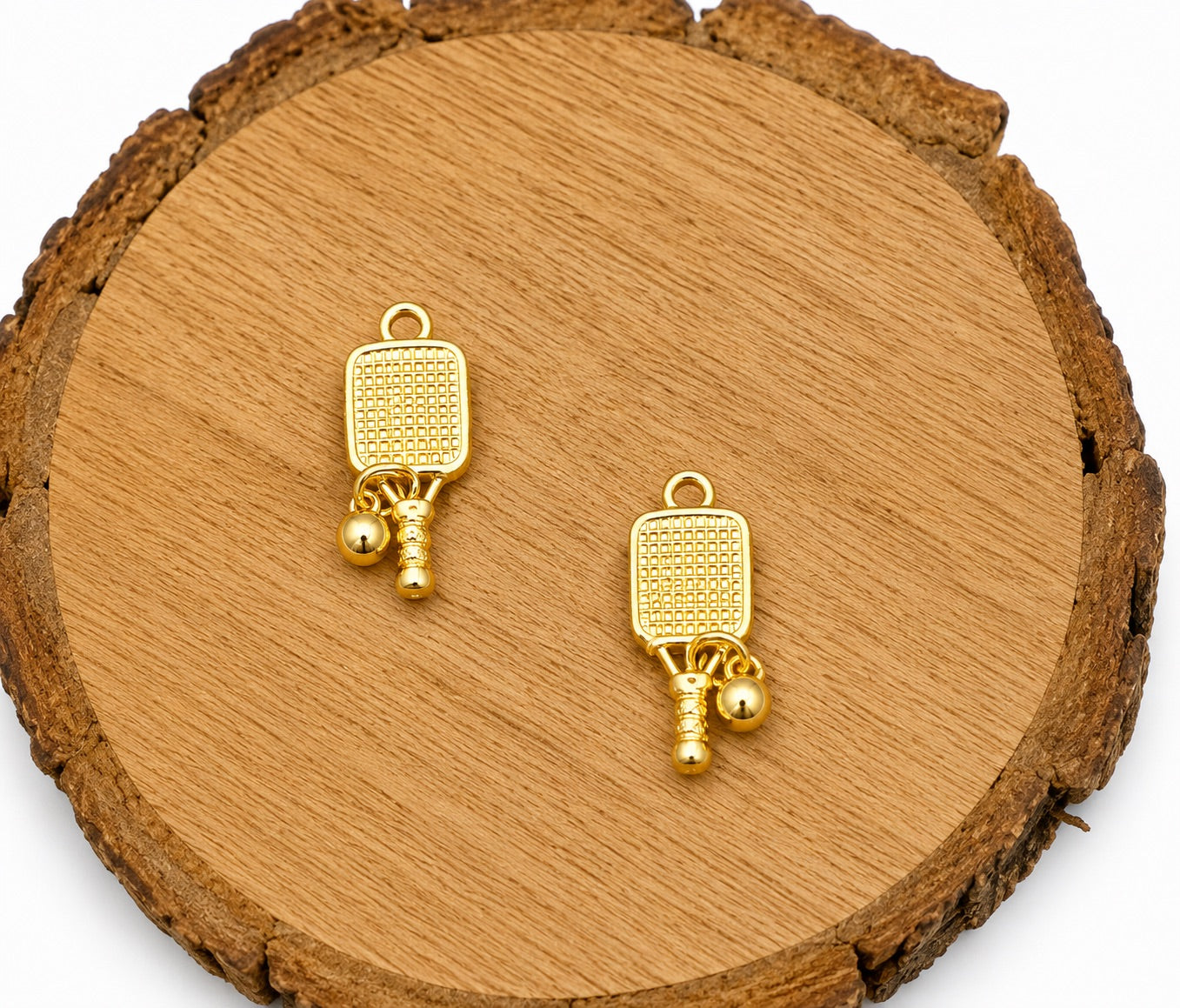 Tennis Racket Pendant Necklace