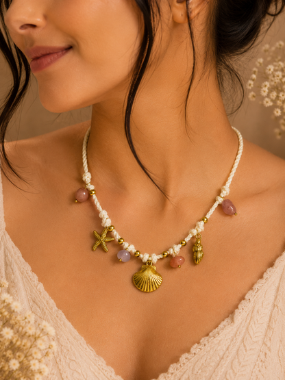 Seashell Charm Boho Necklace