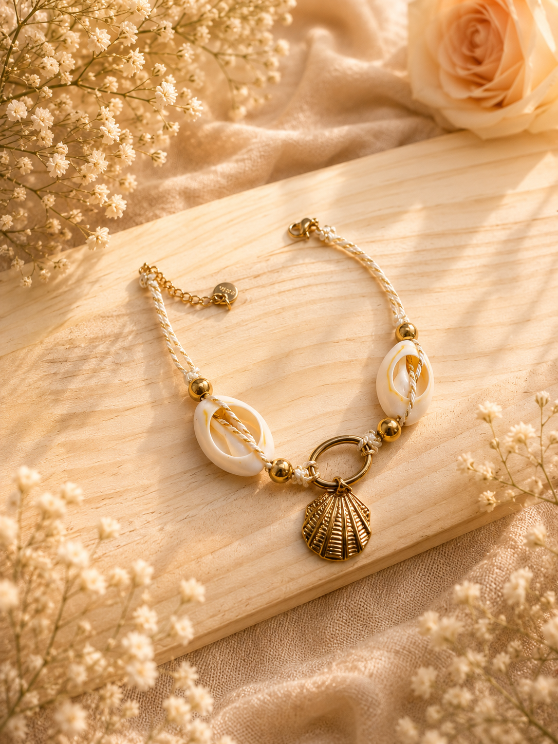 Coastal Shell Charm Bracelet