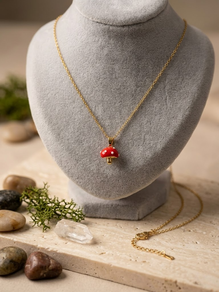 Lil Shroom Pendant Necklace